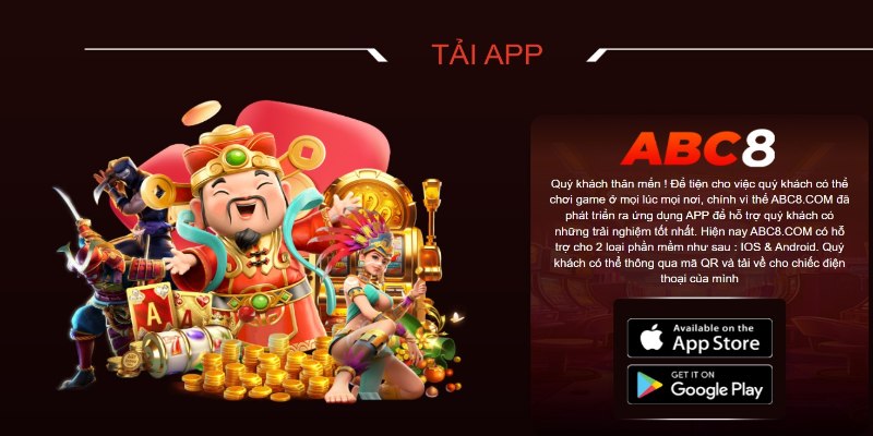 Tải app ABC8 rất nhanh vì dung lượng nhẹ